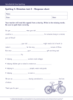 Spelling Teacher's Resource Book Inner Page